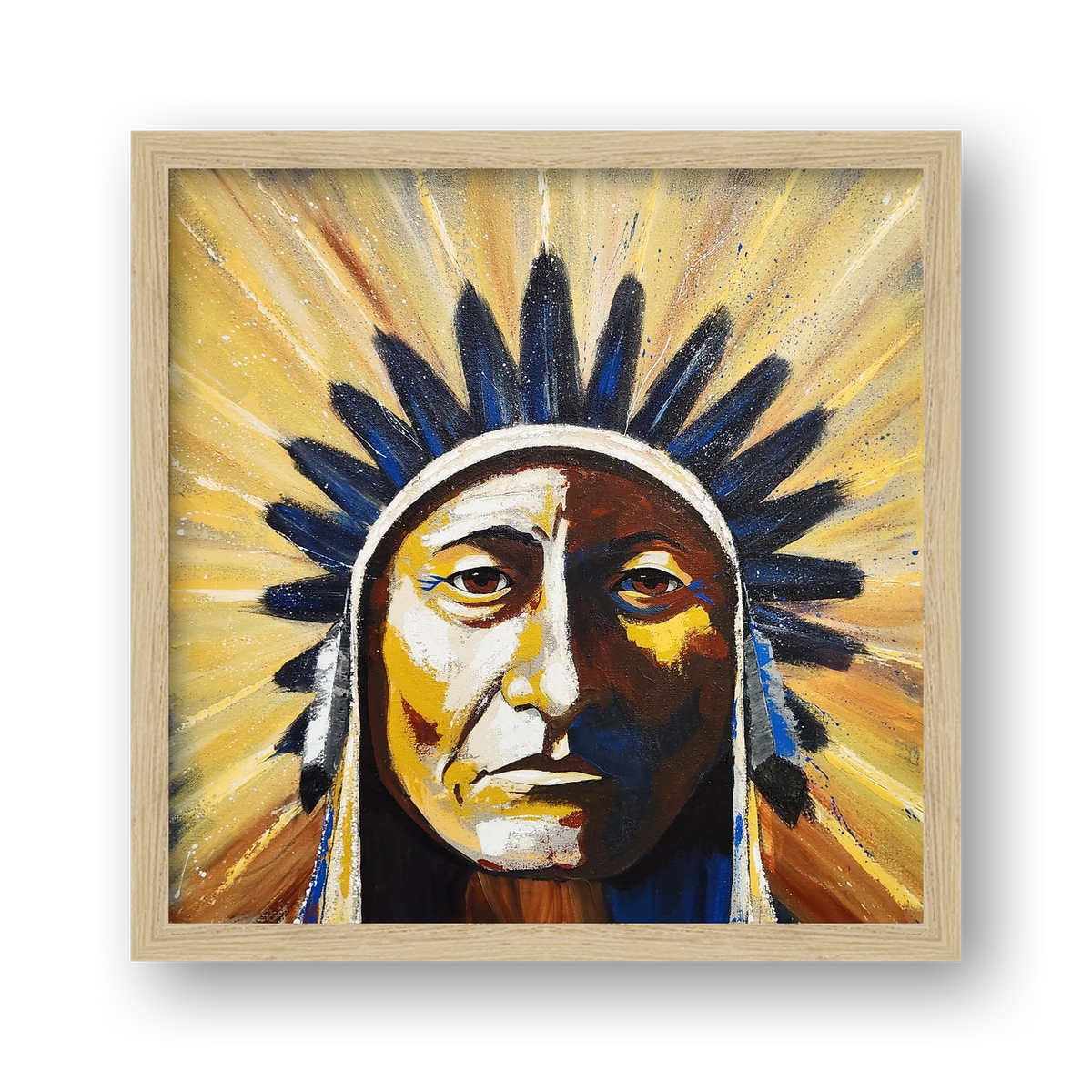 Sepia Dreams series, No. 5 (Sitting Bull) — framed
