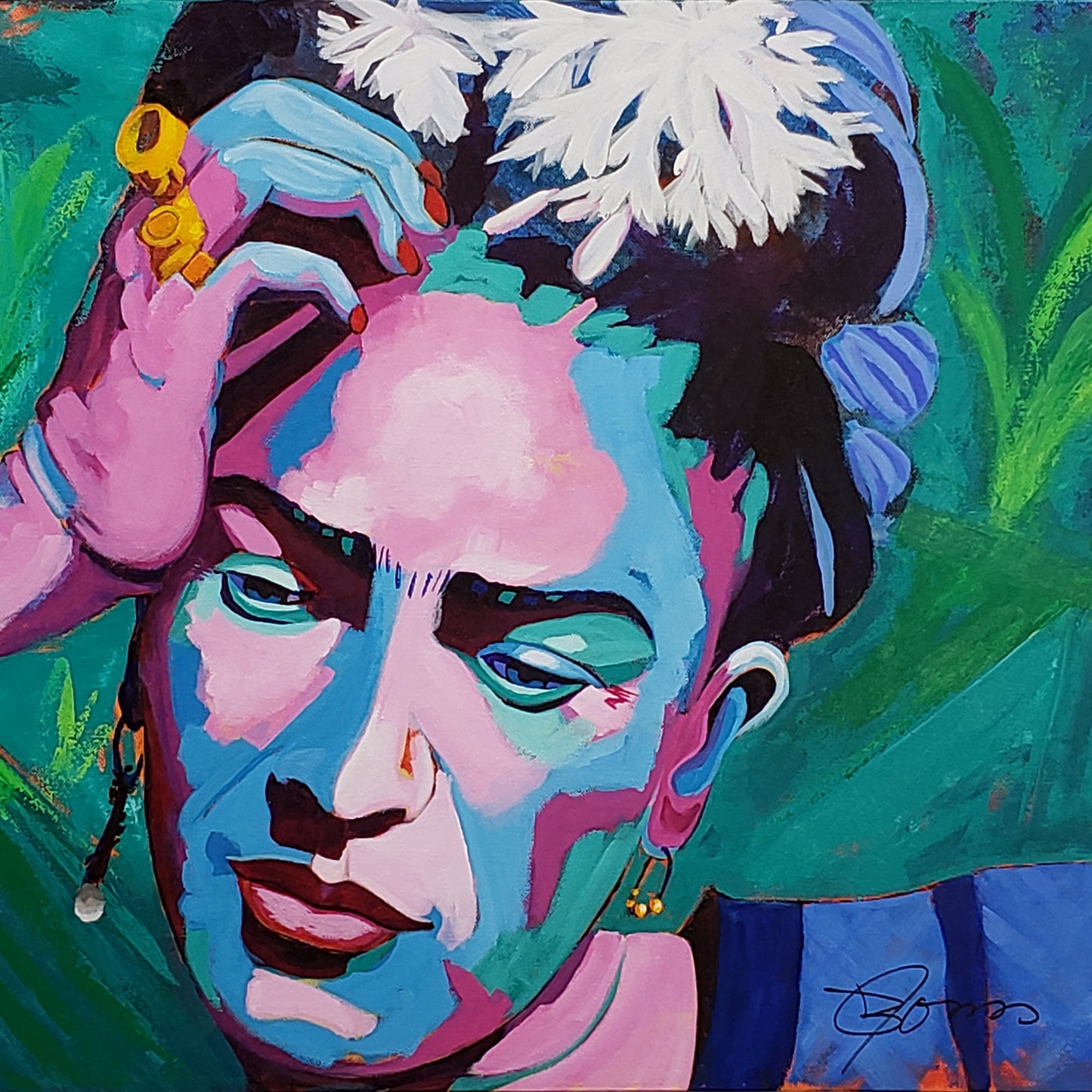 Frida in the Garden