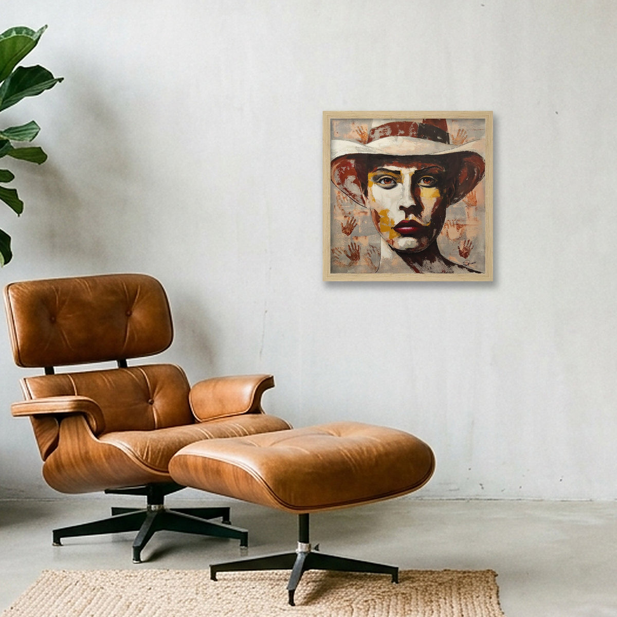 Sepia Dreams series, No. 3 — 30×30cm, 12×12" Oak Frame