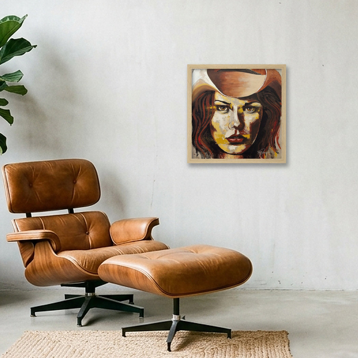 Sepia Dreams series, No. 2 — 30×30cm, 12×12" Oak Frame