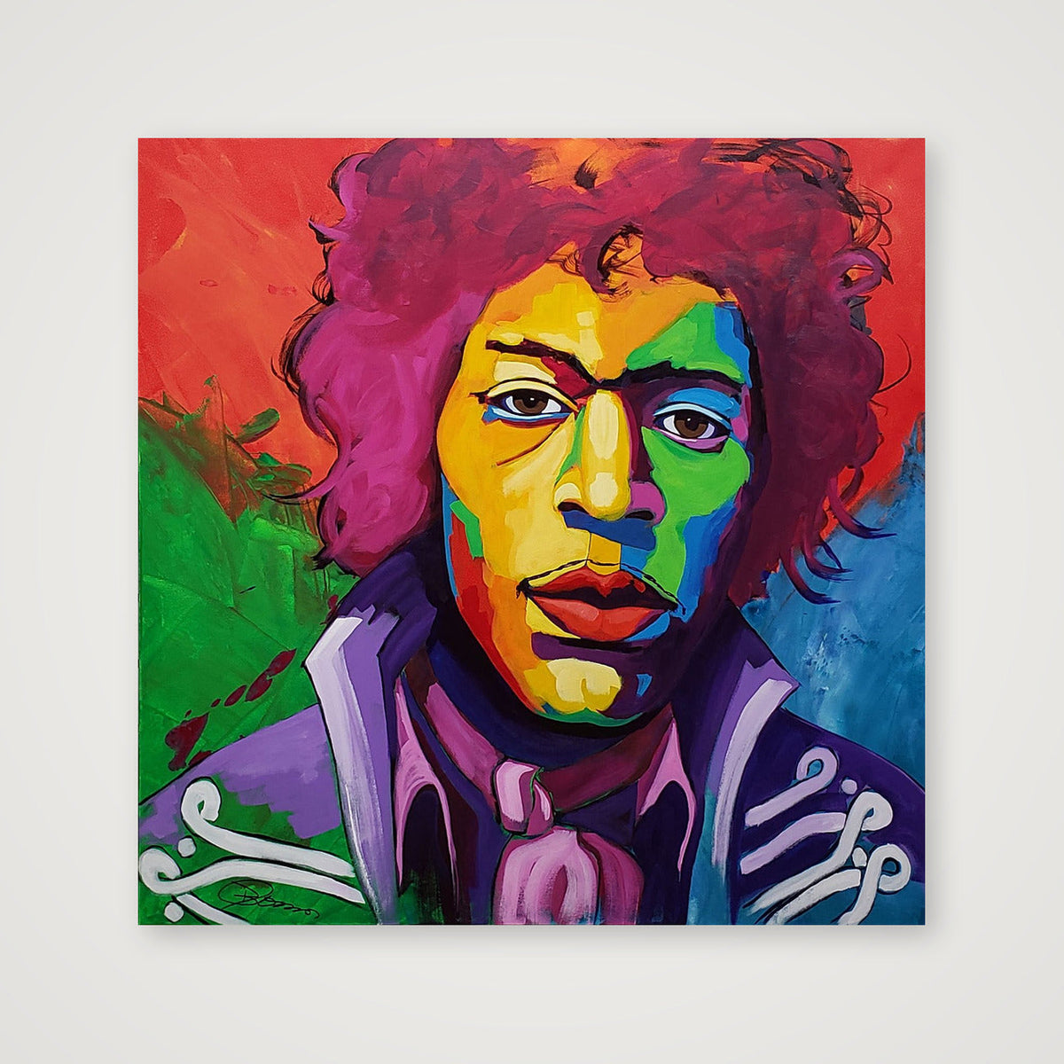 Power of Love (Jimi Hendrix) — 40×40cm, 16×16" Print only