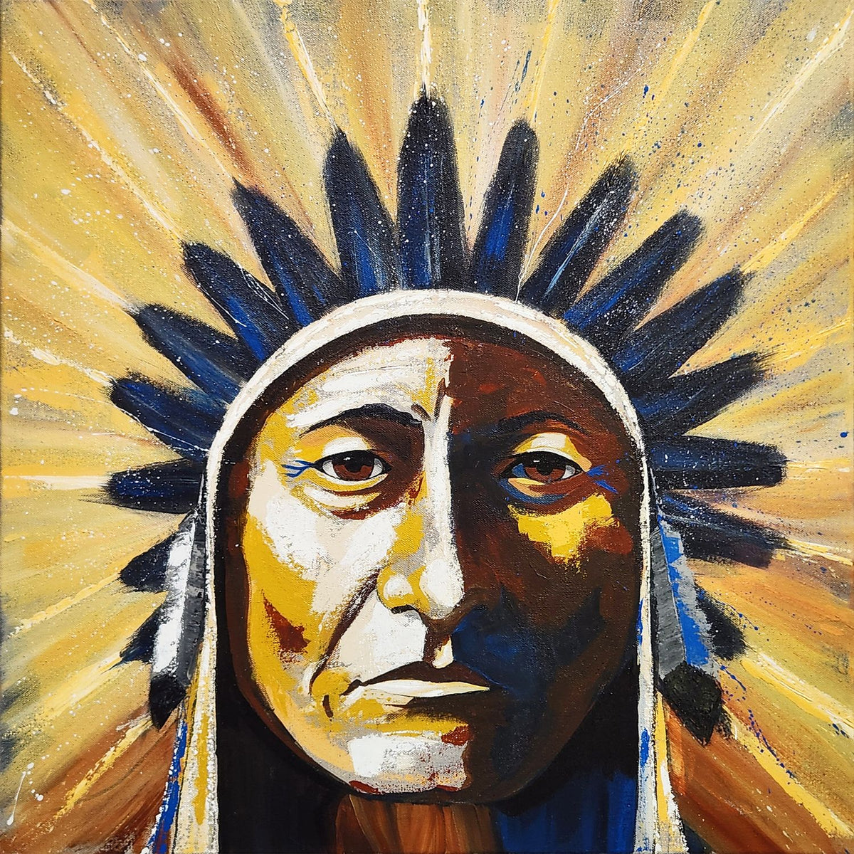 Sepia Dreams series, No. 5 (Sitting Bull)