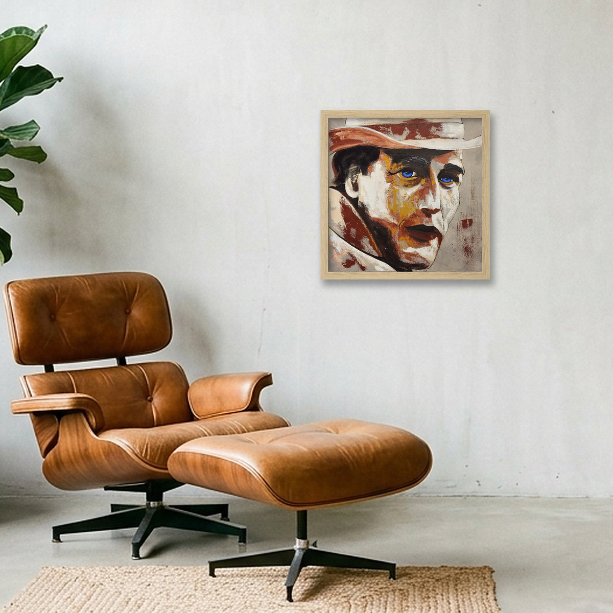 Sepia Dreams, series No. 4 (Butch) — 30×30cm, 12×12" Oak Frame